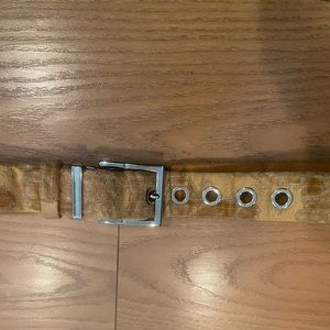 Dolce&Gabanna Belt . crushed velvet yellow gold color XS